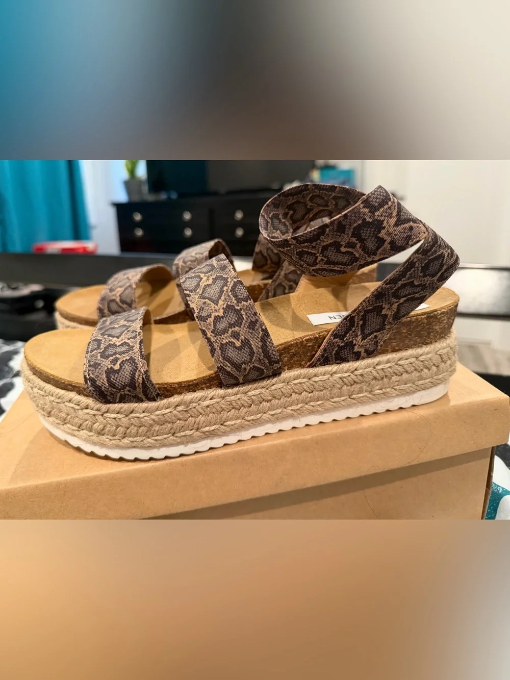 Steve Madden Kimmie sandal blu snake